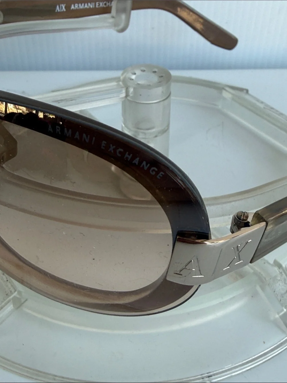NEW ARMANI EXCHANGE AX010/S Gold Sunglasses NEW WITHOUT TAGS